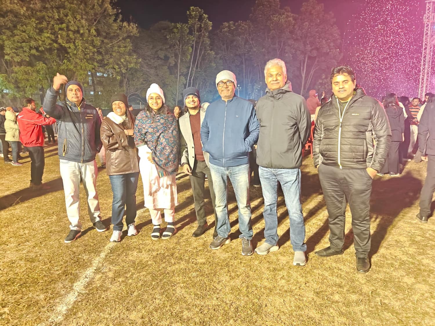 Evenings on campus during the residency